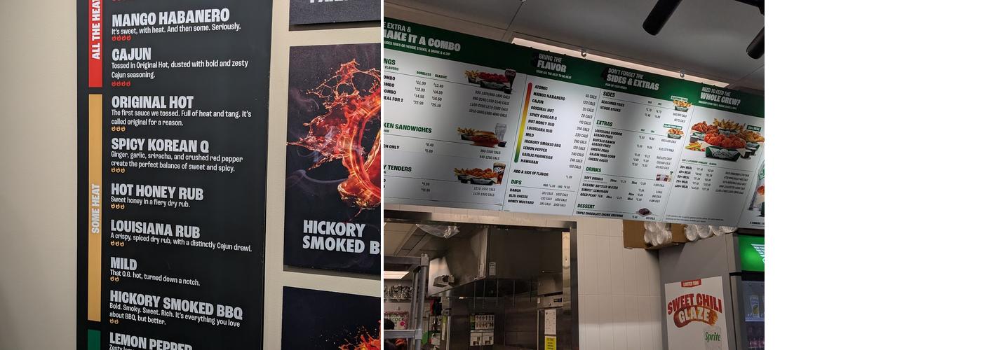 Wingstop Menu