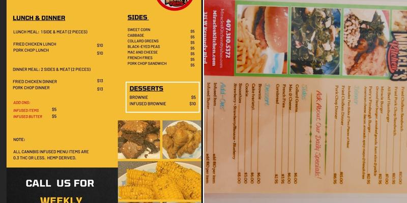 Miracle's Kitchen Menu