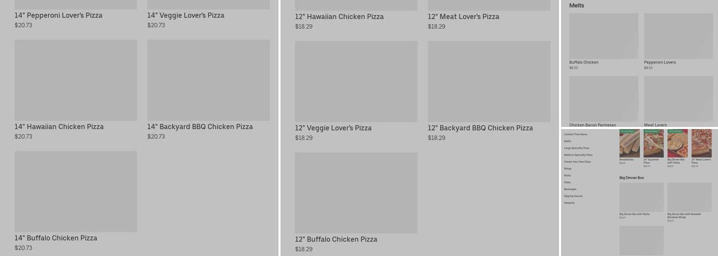 Pizza Hut Menu
