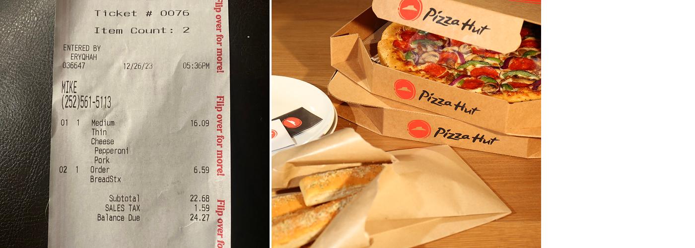 Pizza Hut Menu