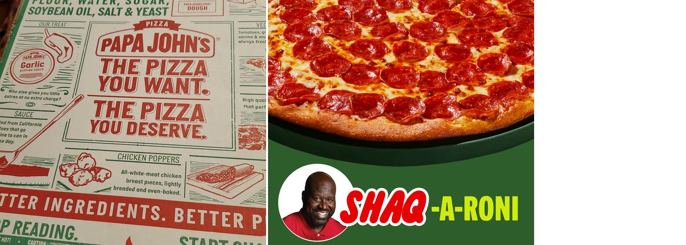 Papa Johns Pizza Menu