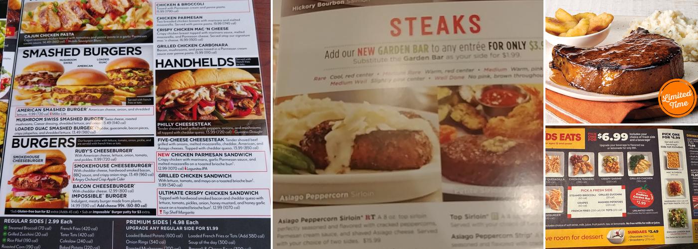 Ruby Tuesday Menu