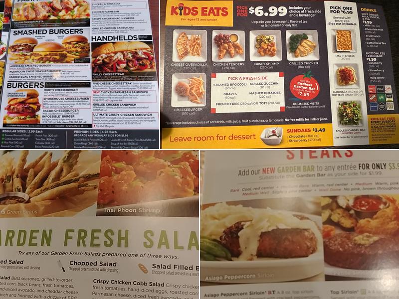 Ruby Tuesday Menu
