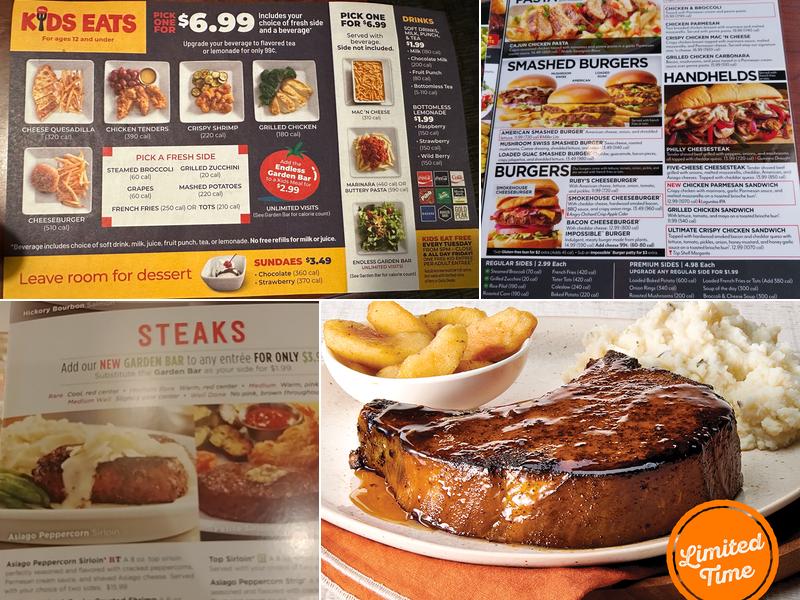 Ruby Tuesday Menu