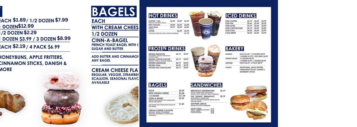 Baker's Dozen of Chaplin Menu