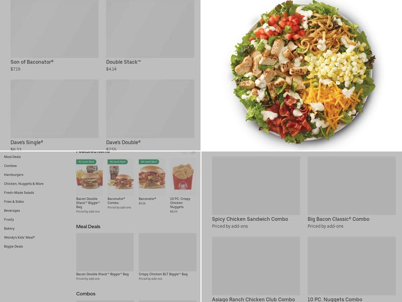 Wendy's Menu