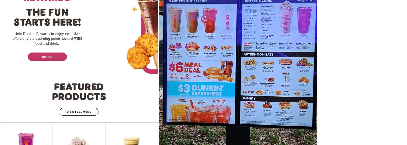 Dunkin' Menu