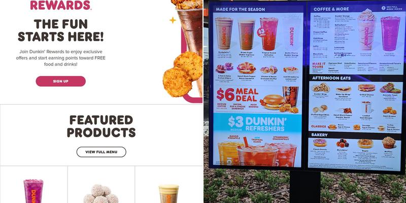 Dunkin' Menu