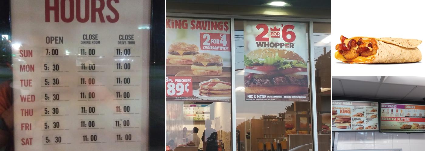 Burger King Menu