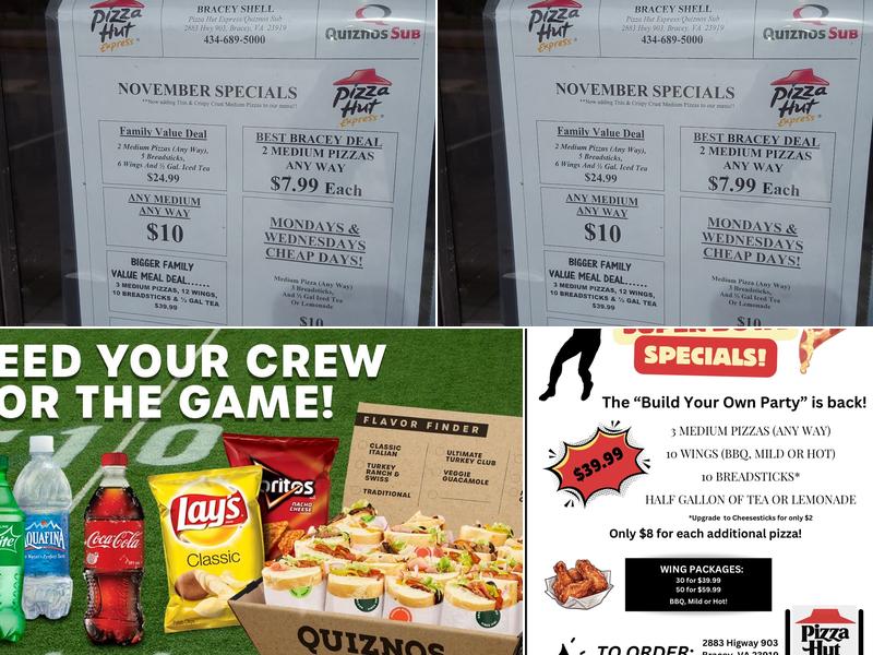 Pizza Hut Express Menu