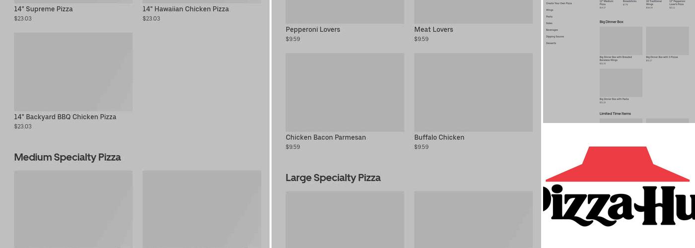 Pizza Hut Menu