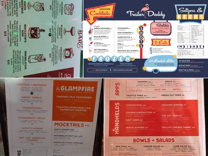 Trailer Daddy Menu
