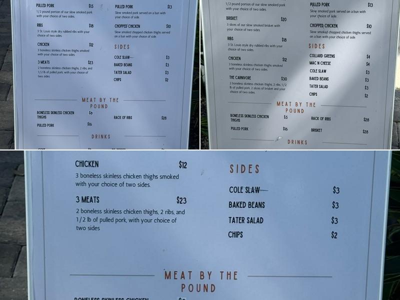 Deep South BBQ Co. Menu