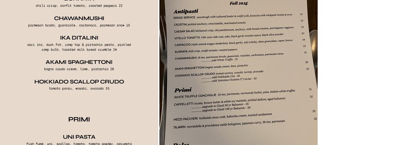 Kinjo Menu