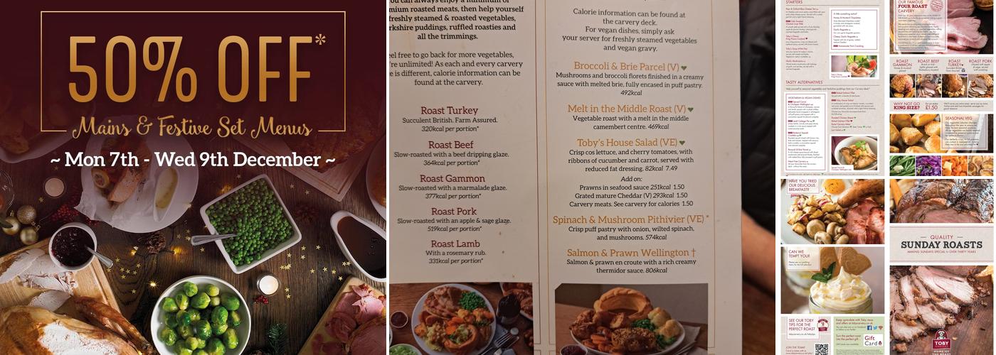 Toby Carvery Cooper Dean Menu