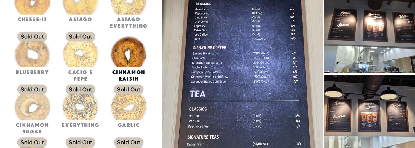 Jeff's Bagel Run Menu