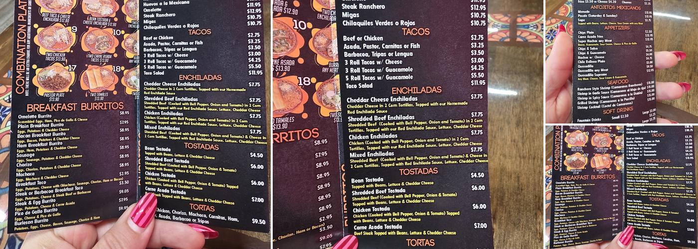 Dos Juanito's Mexican Restaurant Menu