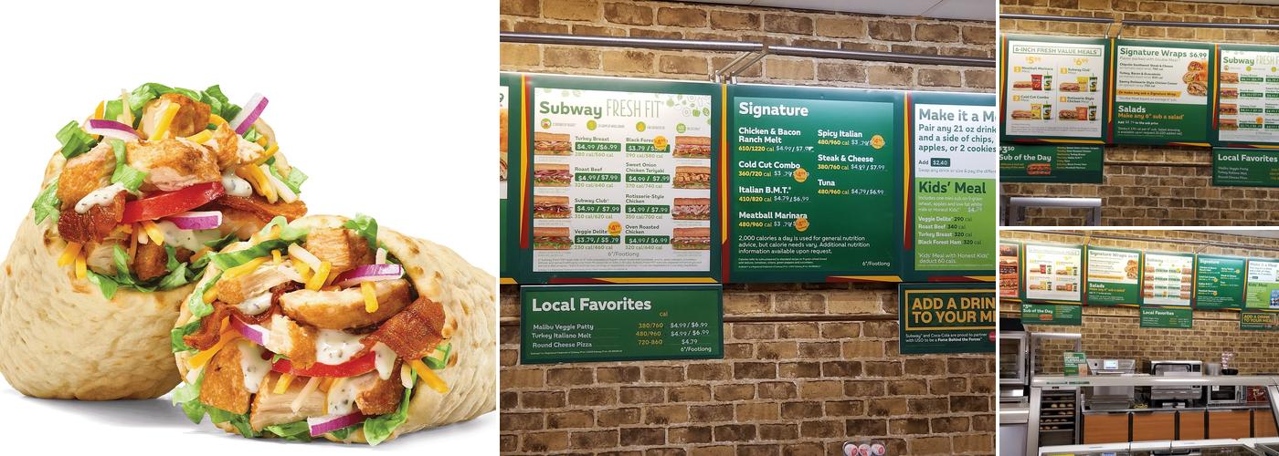 Subway Menu