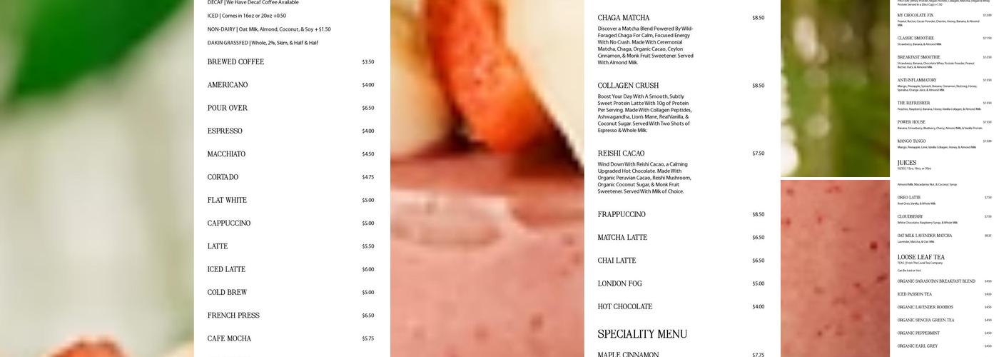 Sips Menu