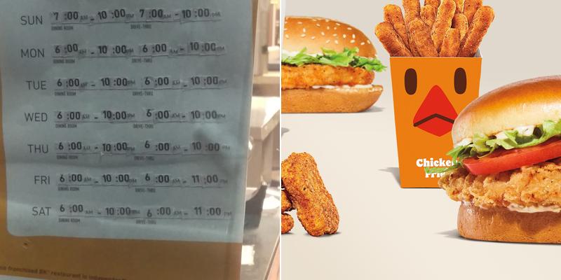 Burger King Menu