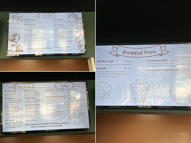 Techspresso 2.0 Menu