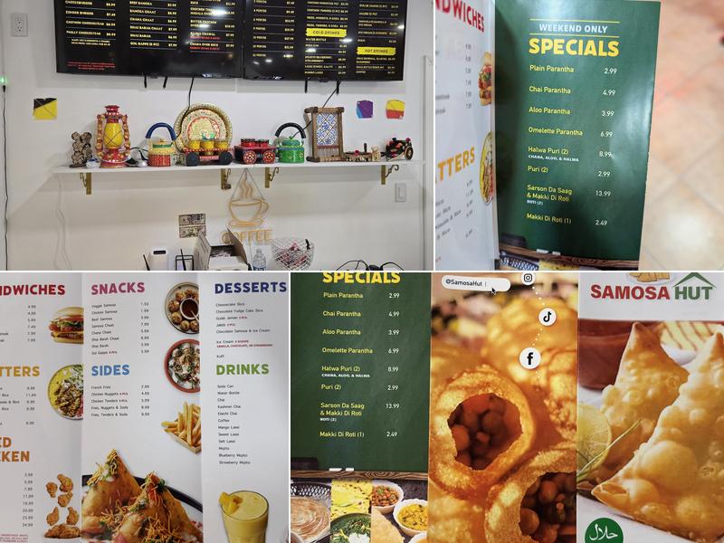 Samosa Hut Menu