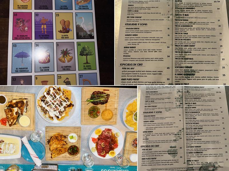 Sol y Luna Menu