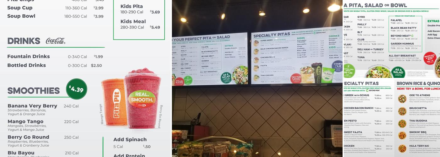 Pita Pit Menu