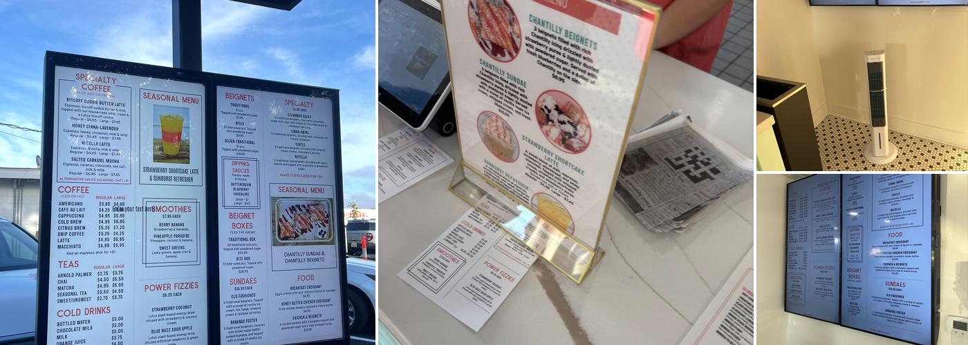 Beignets & Brew Menu