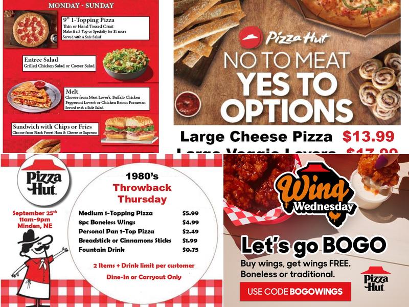 Pizza Hut Menu
