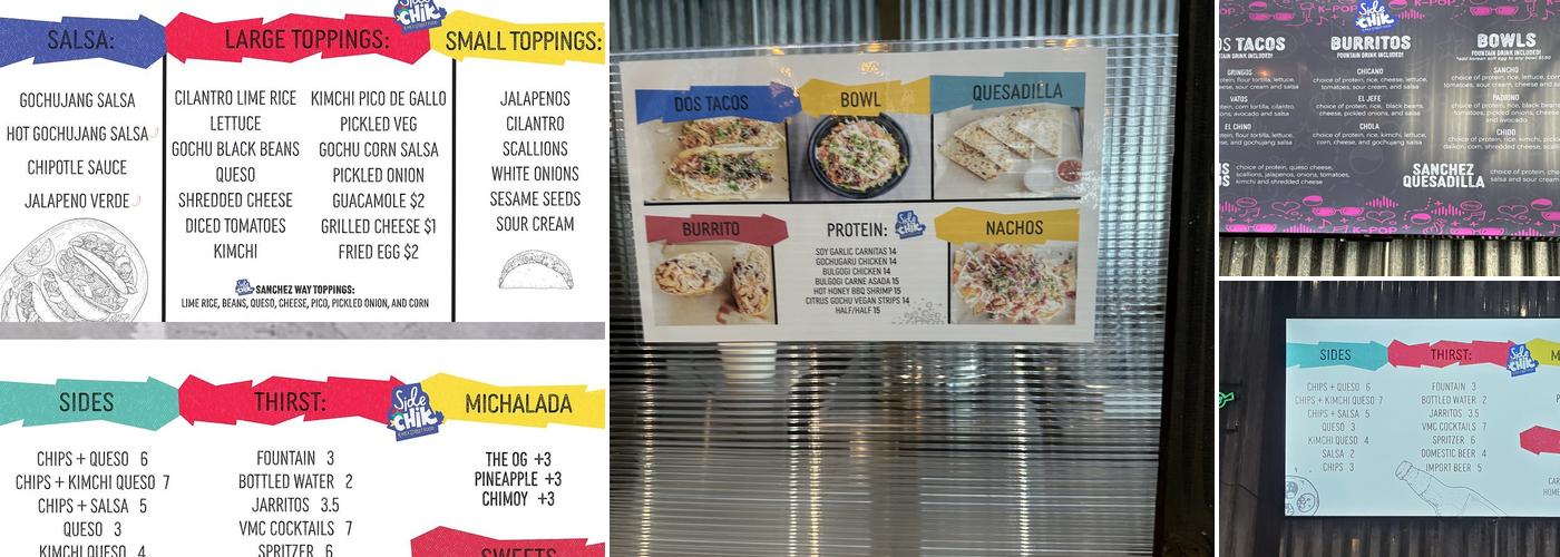 Side Chik K-Mex Menu