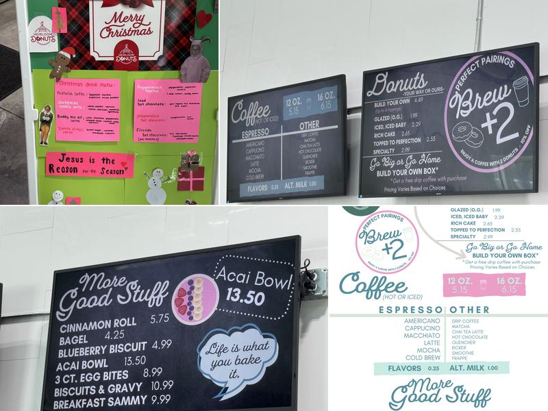 Heirloom Donuts Menu