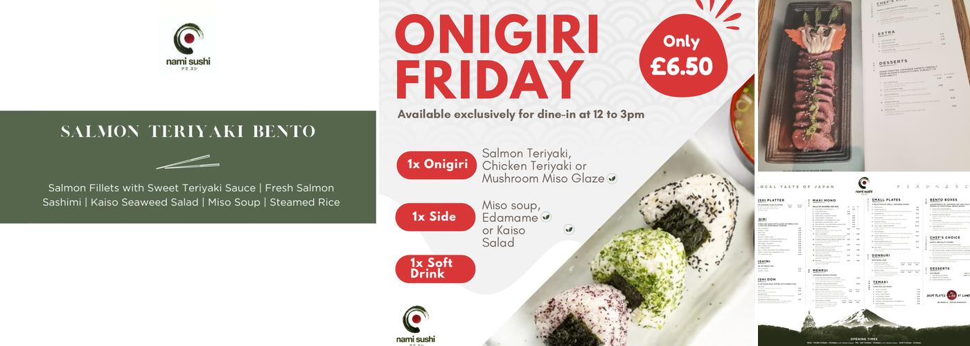 Nami Sushi Menu