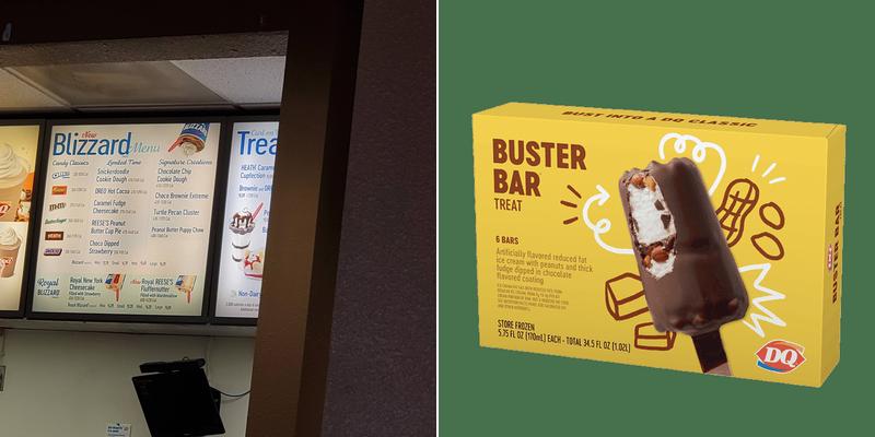 Dairy Queen Menu
