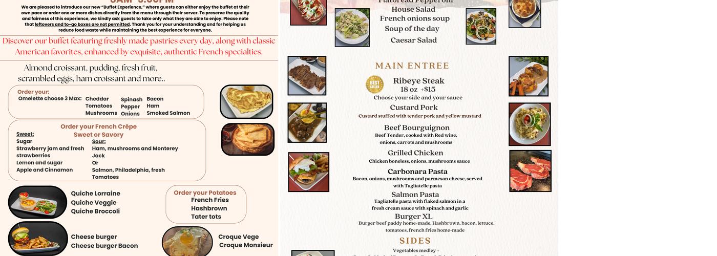 Claudie’s Menu