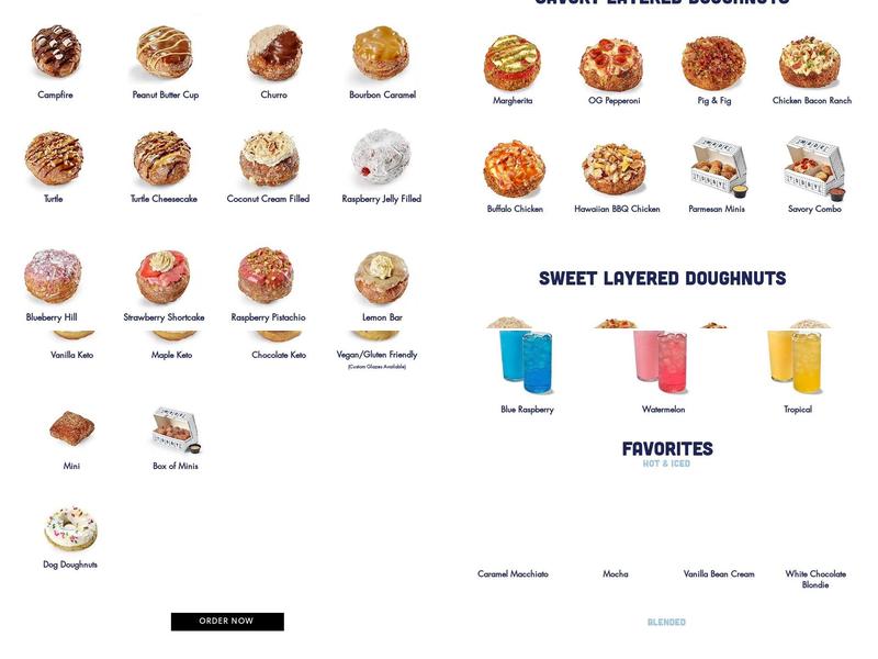 Parlor Doughnuts Menu