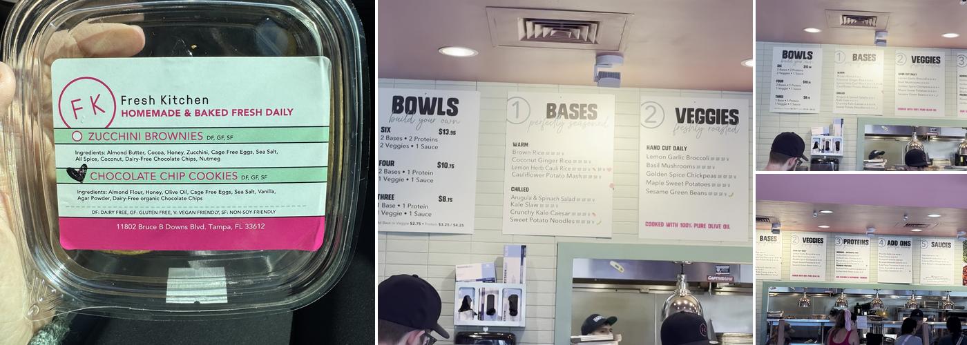 Fresh Kitchen USF Menu