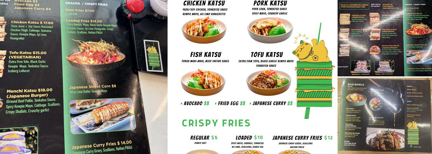 🍞SANDO_MIAMI🍞 Menu