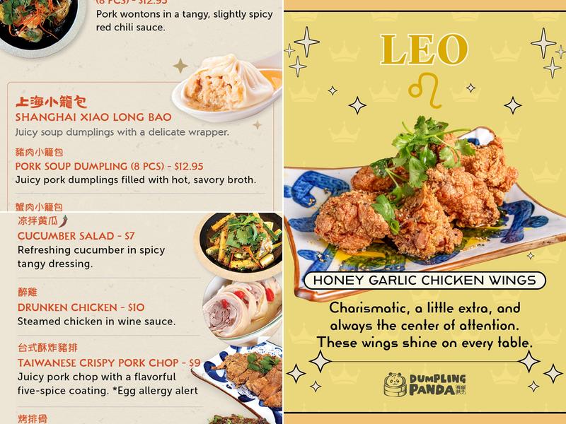 Dumpling Panda - Miramar Menu