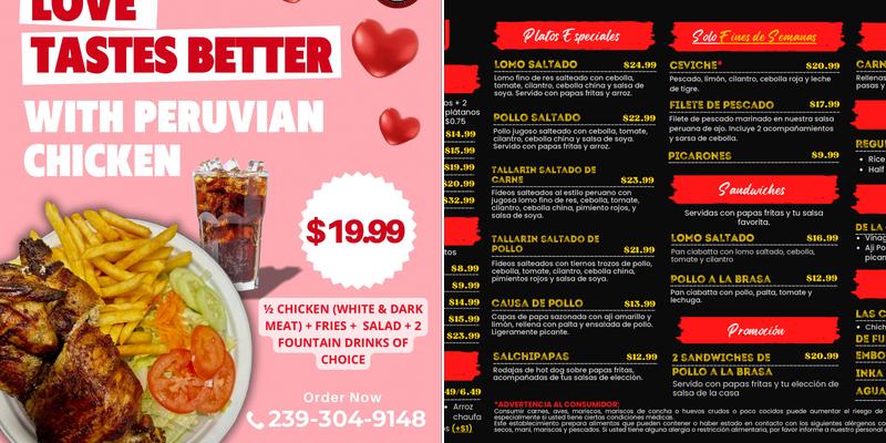 D'PERU Menu