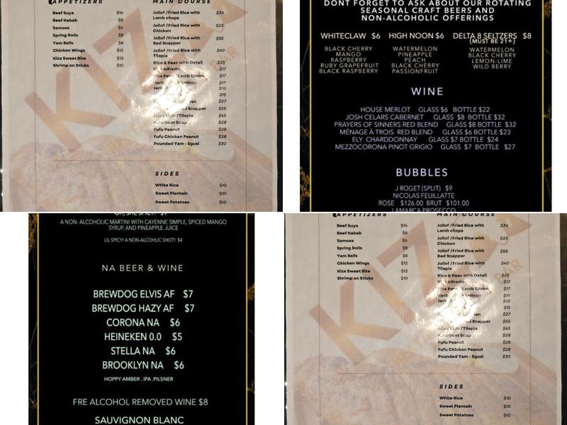 District West Menu