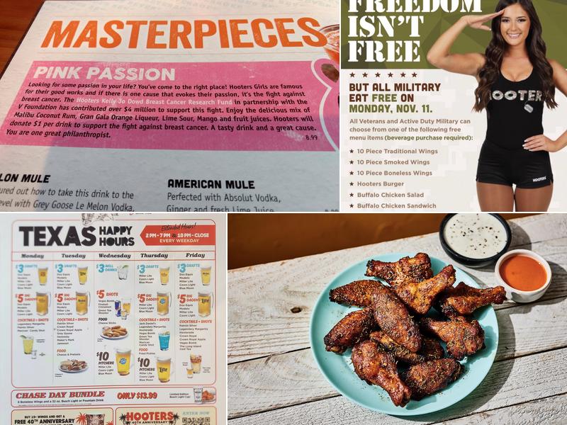 Hooters Menu