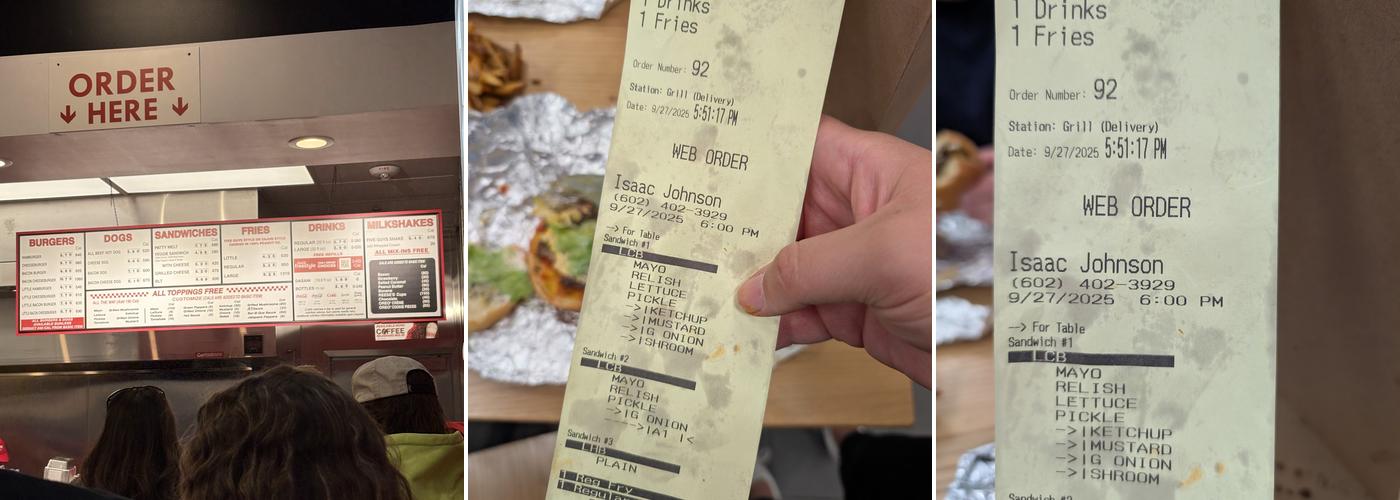 Five Guys Menu