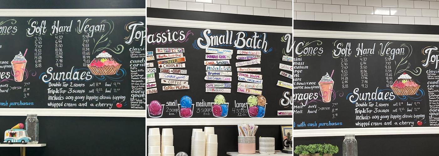 Ice Cream Social Menu