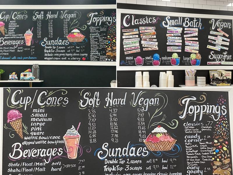 Ice Cream Social Menu