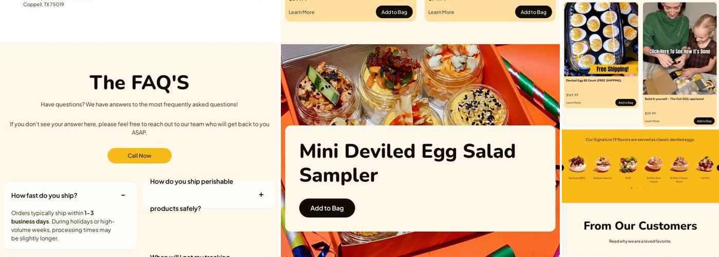 Deviled Egg Co. Menu