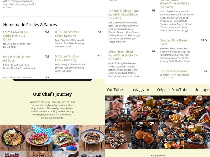 Smoketerranean Menu