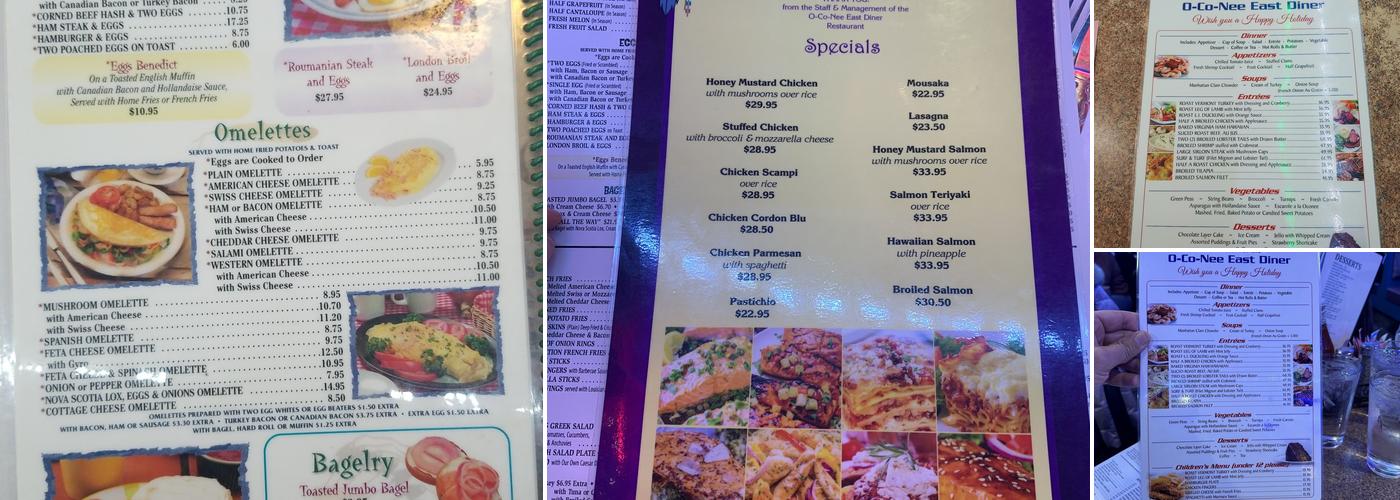 Oconee Diner Menu