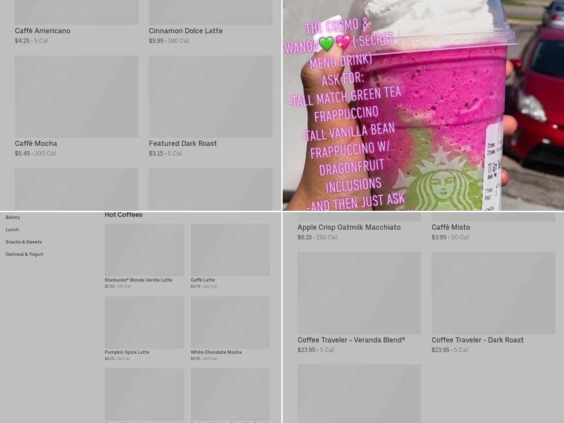 Starbucks Menu