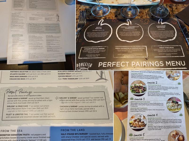 Bonefish Grill Menu